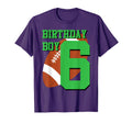 6Th Birthday Football 6 Year Old T-Shirt - Custom Art Print Men Women - T-Shirt, Sweatshirt, Hoodie