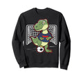 Soccer Dinosaur Soccer Sweatshirt - Aesthetic Graphic for Adults - T-Shirt, Sweatshirt, Hoodie