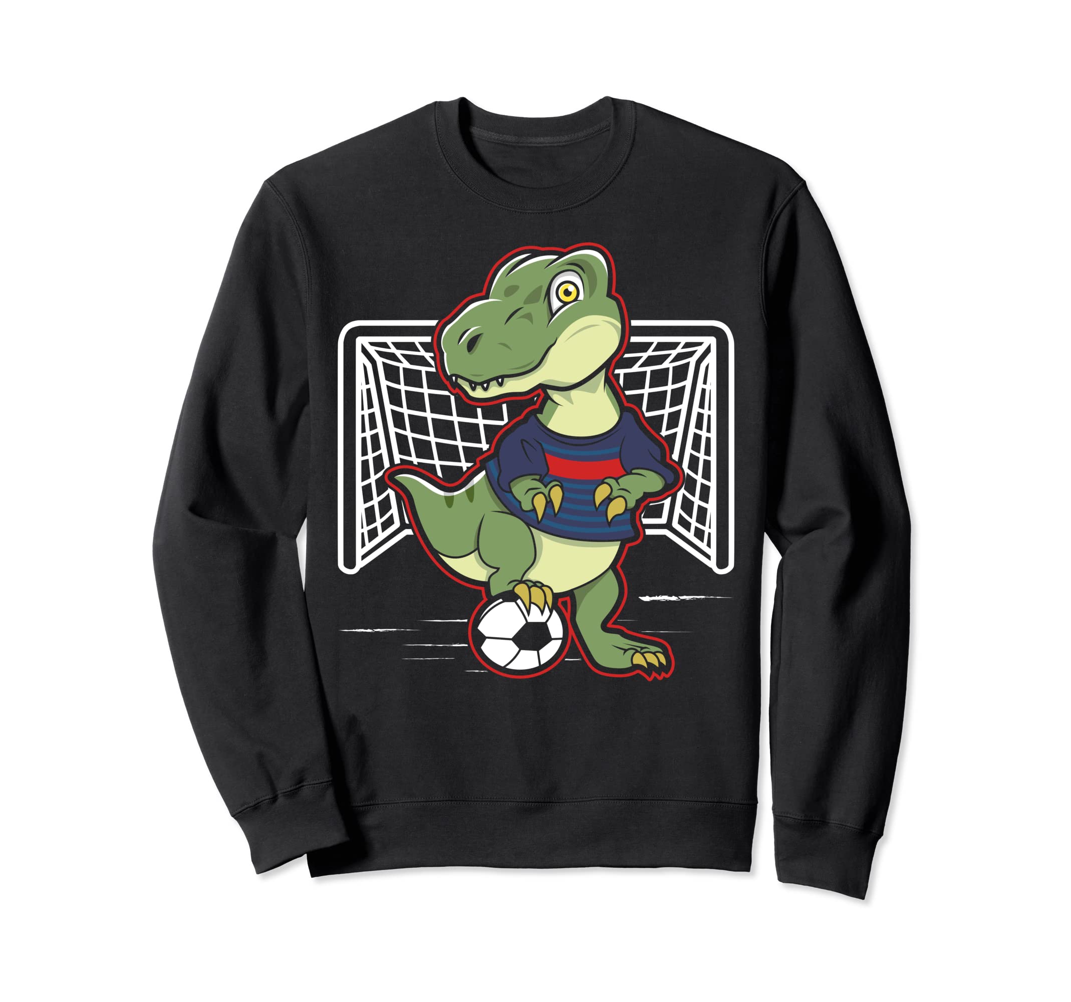 Soccer Dinosaur Soccer Sweatshirt - Aesthetic Graphic for Adults - T-Shirt, Sweatshirt, Hoodie