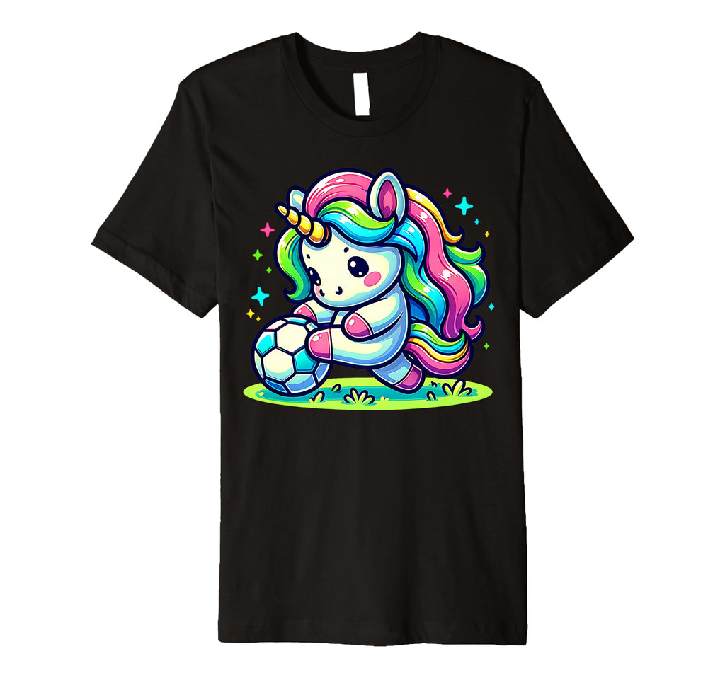 Footballer Unicorn Fans Soccer Team T-Shirt - Unique Graphic for Adults - T-Shirt, Sweatshirt, Hoodie