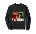 Old School Boombox Hip Hop Music Sweatshirt - Trendy Graphic Unisex - T-Shirt, Sweatshirt, Hoodie