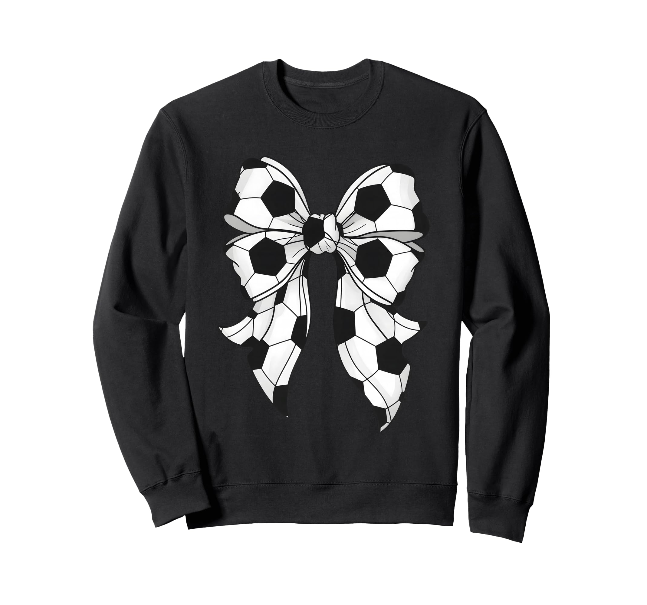 Soccer Coquette Bow Soccer Mama Sweatshirt - Minimalist Print for Adults - T-Shirt, Sweatshirt, Hoodie