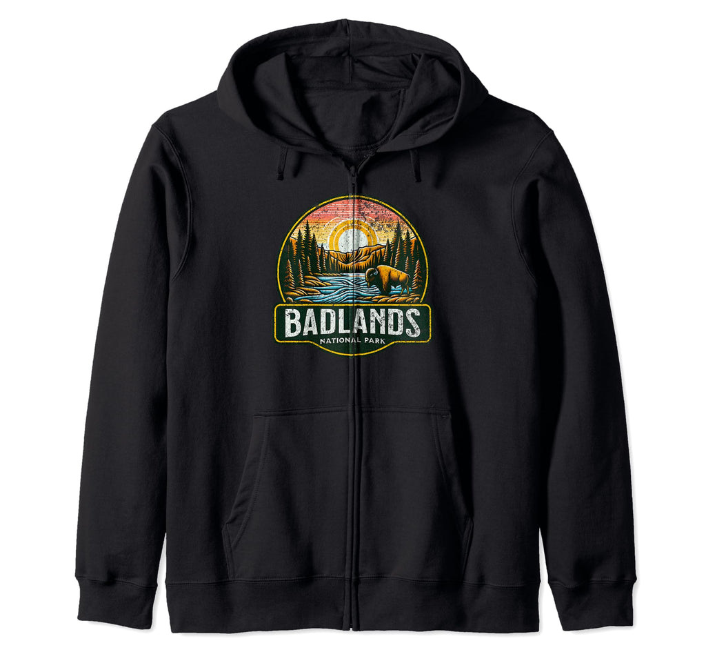 Badlands National Park South Dakota Sweatshirt - Custom Art Print Unisex - T-Shirt, Sweatshirt, Hoodie