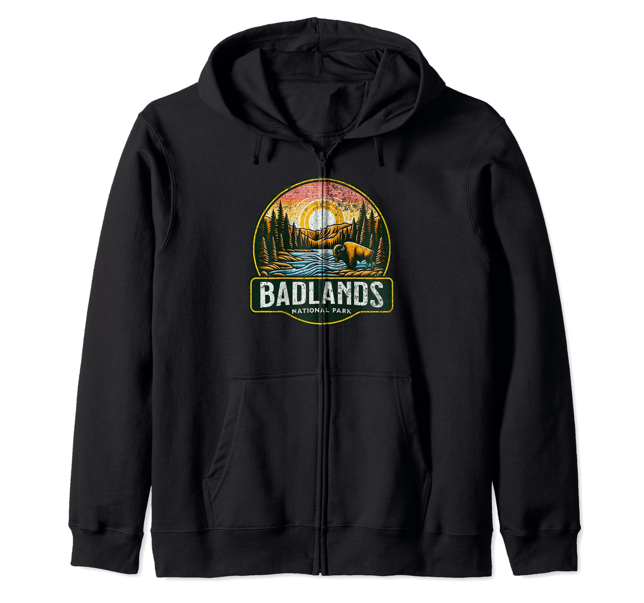 Badlands National Park South Dakota Sweatshirt - Custom Art Print Unisex - T-Shirt, Sweatshirt, Hoodie