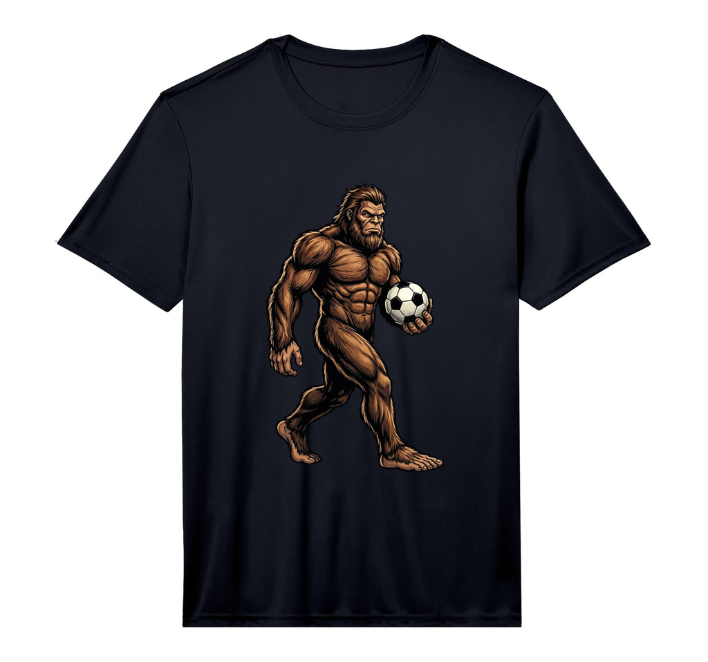 Mens Funny Bigfoot Soccer Soccer T-Shirt - Fun Novelty Design for Adults - T-Shirt, Sweatshirt, Hoodie