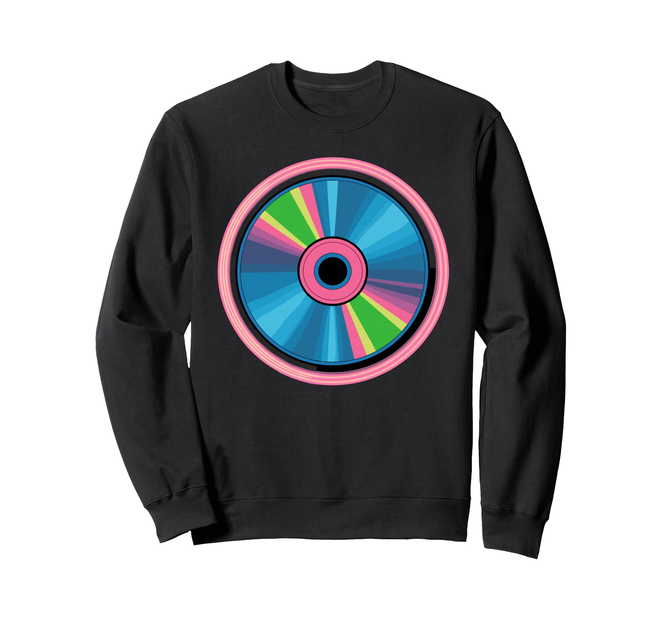 Compact Disc Cd Old School 90S Sweatshirt - Unique Graphic for Adults - T-Shirt, Sweatshirt, Hoodie