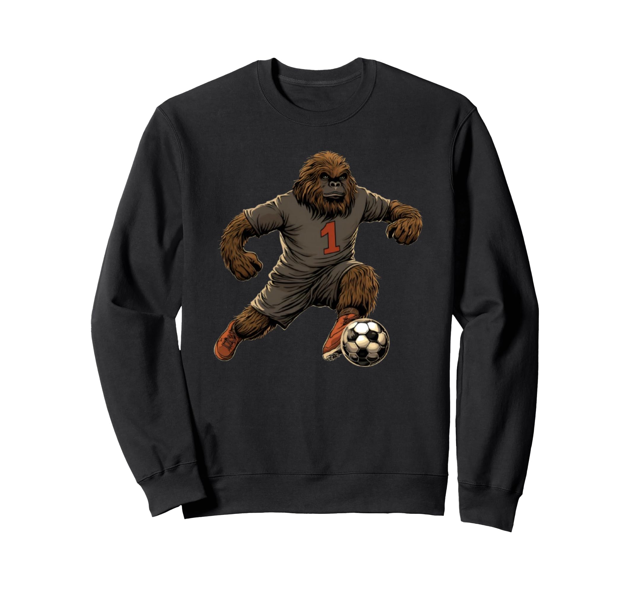 Funny Bigfoot Sasquatch Coach Player Sweatshirt - Unique Graphic Men Women - T-Shirt, Sweatshirt, Hoodie