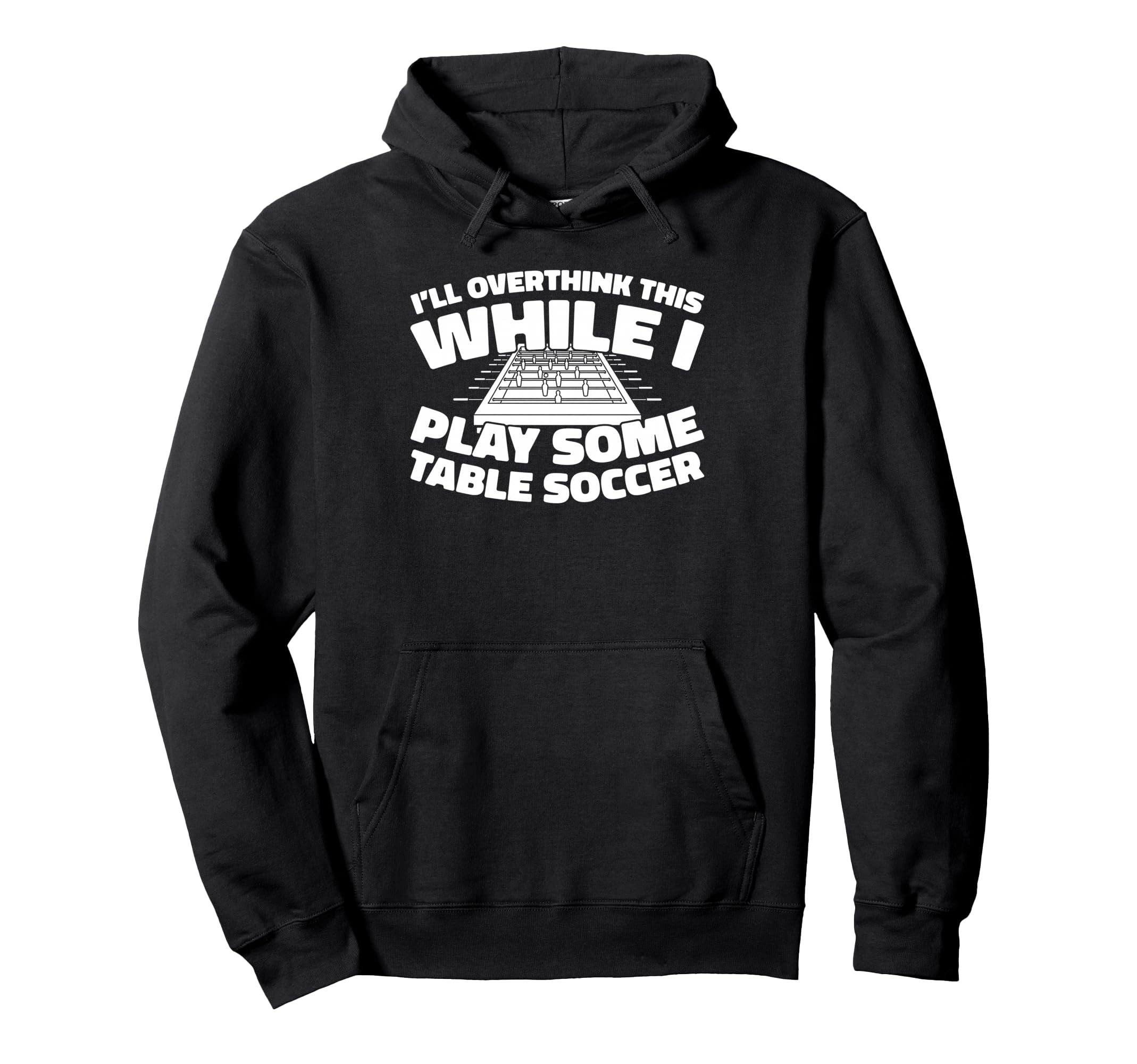 Foosball Kicker Table Soccer Hoodie - Minimalist Print for Adults - T-Shirt, Sweatshirt, Hoodie