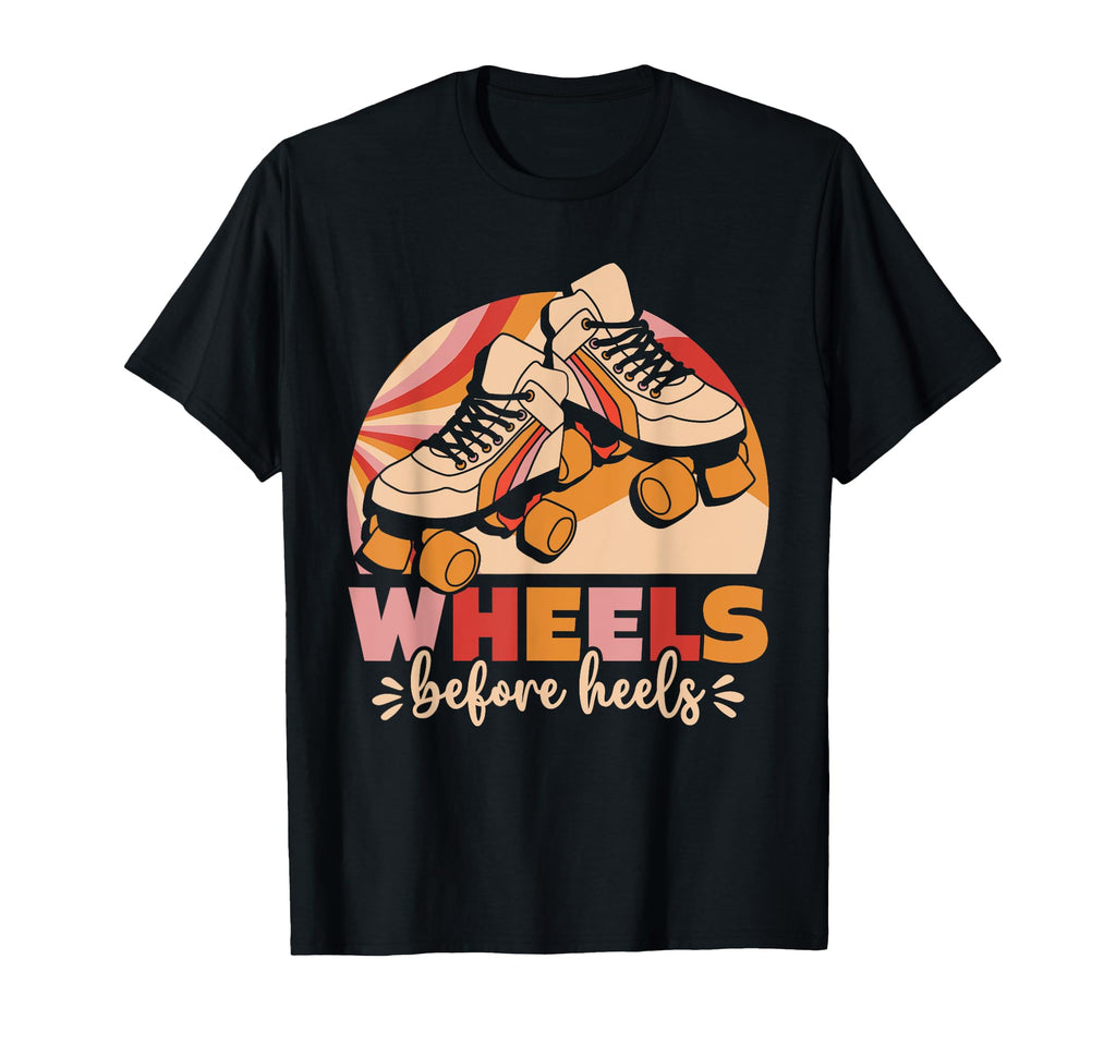90S Roller Skating Wheels Before Heels T-Shirt - Custom Art Print Unisex - T-Shirt, Sweatshirt, Hoodie