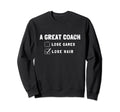 Funny Great Bald Coach Losing His Sweatshirt - Novelty Apparel for Adults - T-Shirt, Sweatshirt, Hoodie
