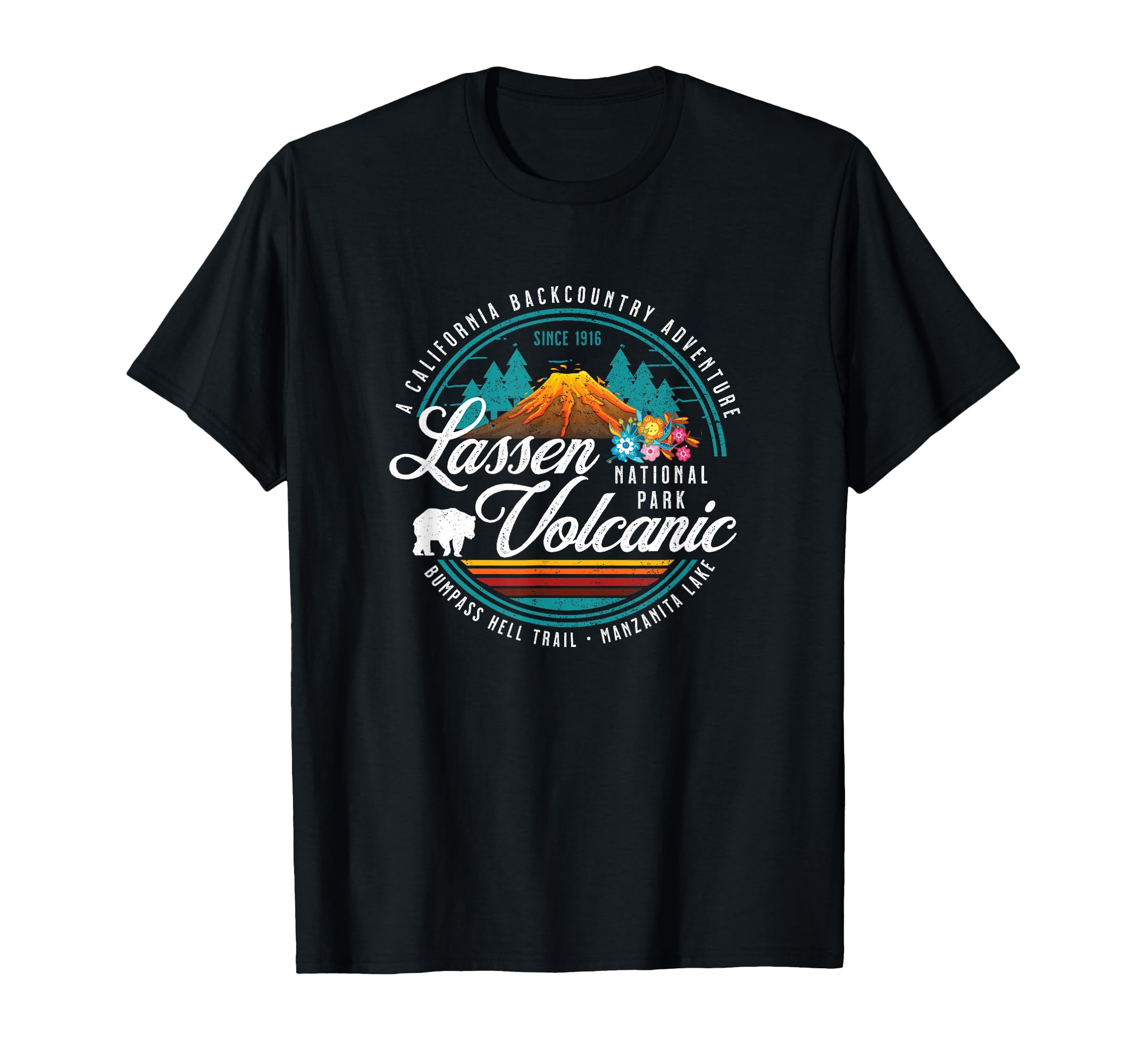 Lassen Volcanic National Park Hiking T-Shirt - Custom Art Print for Adults - T-Shirt, Sweatshirt, Hoodie