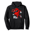 Valentine Soccer Heart Drip Sport Hoodie - Aesthetic Graphic for Adults - T-Shirt, Sweatshirt, Hoodie