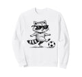 Raccoon Soccer Player Sunglasses Sweatshirt - Fun Novelty Design Men Women - T-Shirt, Sweatshirt, Hoodie