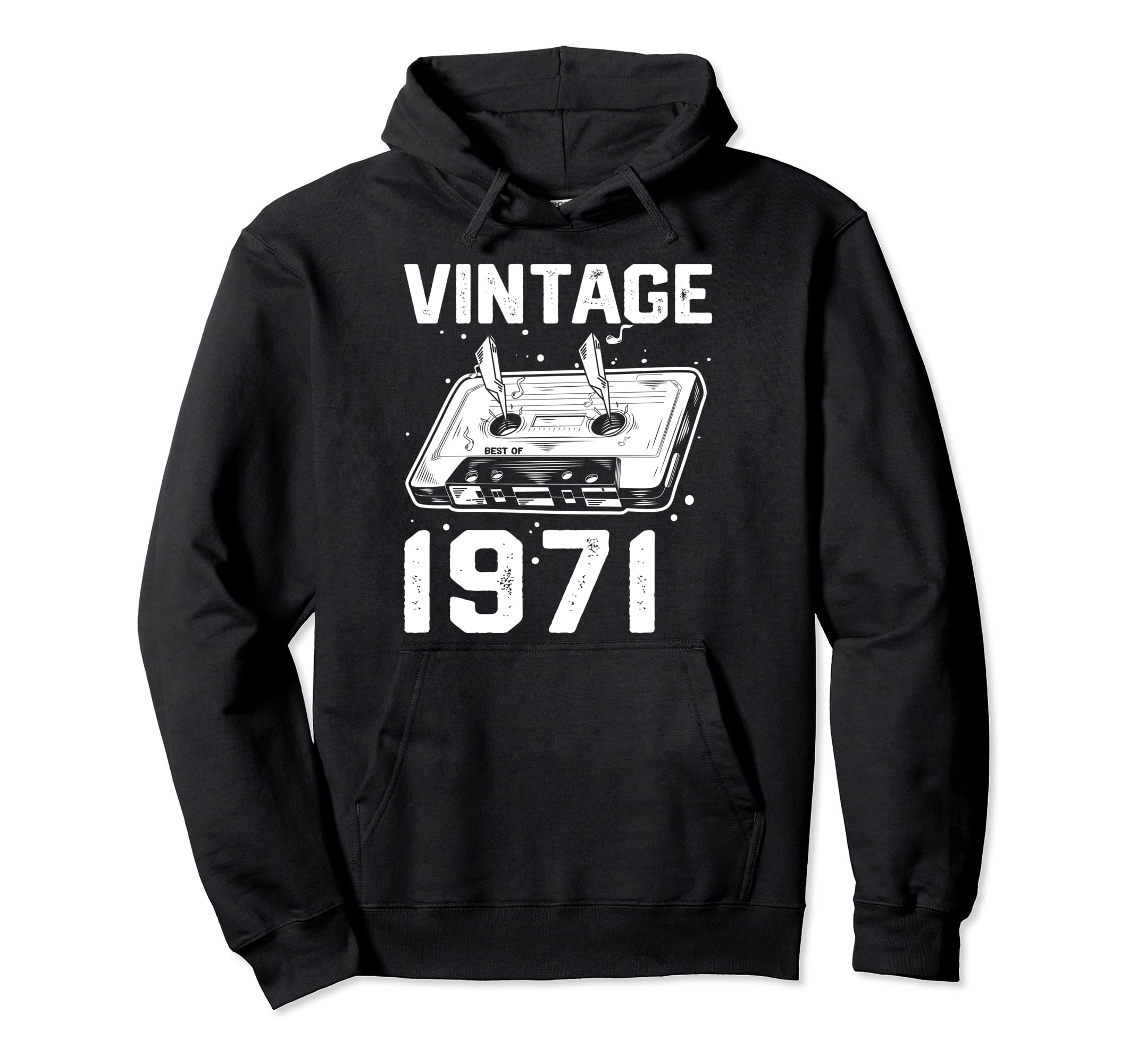 Birthday Best 1971 Bday 1971 Cassette Hoodie - Fun Novelty Design Unisex - T-Shirt, Sweatshirt, Hoodie