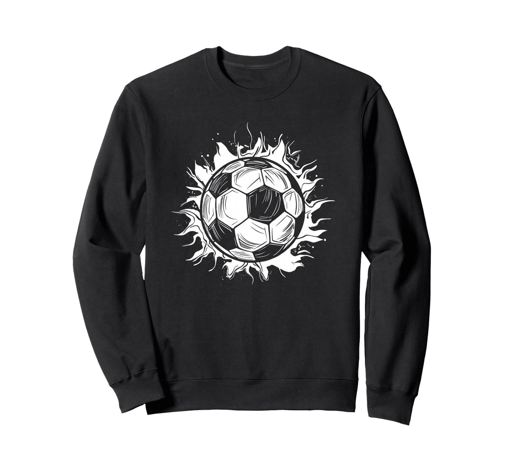 Soccer Ball Drawing Goal Keeper Sweatshirt - Graphic Print for Adults - T-Shirt, Sweatshirt, Hoodie
