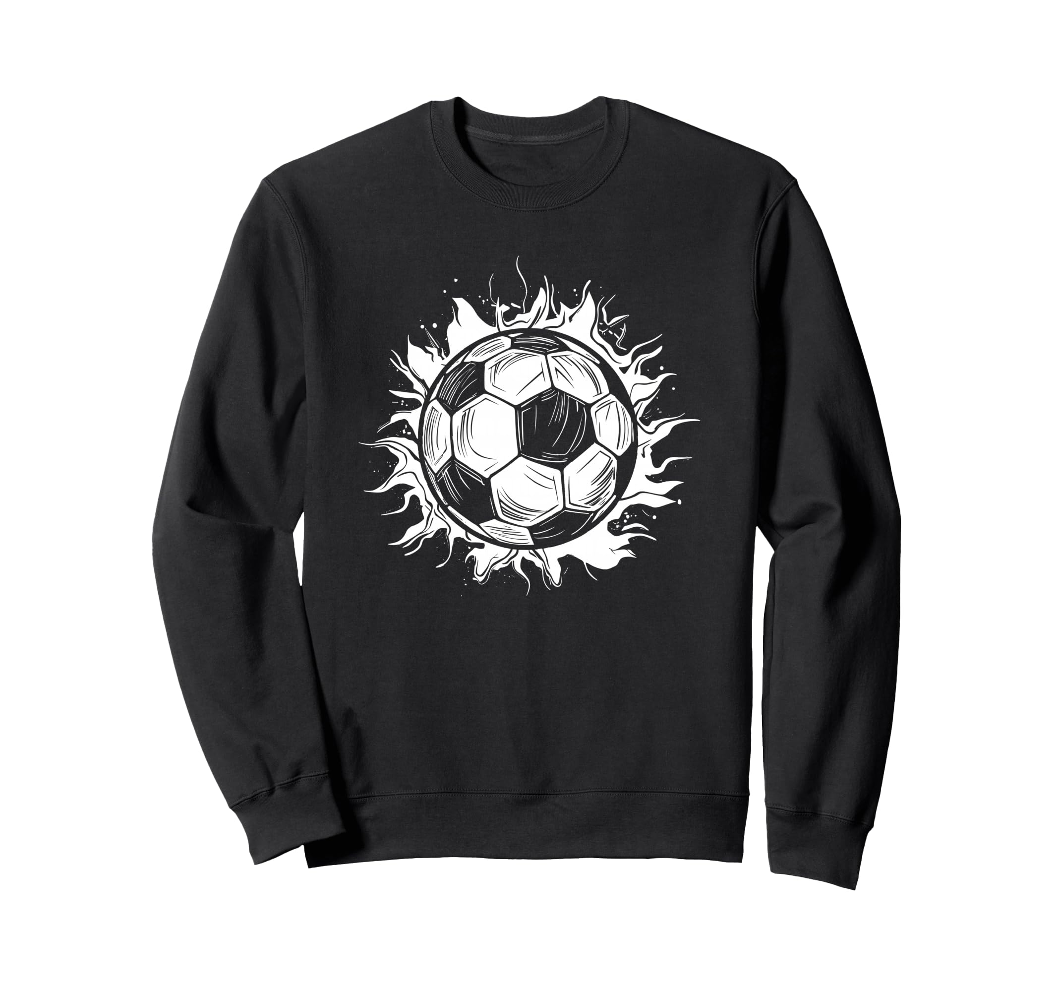 Soccer Ball Drawing Goal Keeper Sweatshirt - Graphic Print for Adults - T-Shirt, Sweatshirt, Hoodie