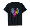 Heart Rainbow Cheetah Leopard Tiger T-Shirt - Novelty Apparel Unisex - T-Shirt, Sweatshirt, Hoodie