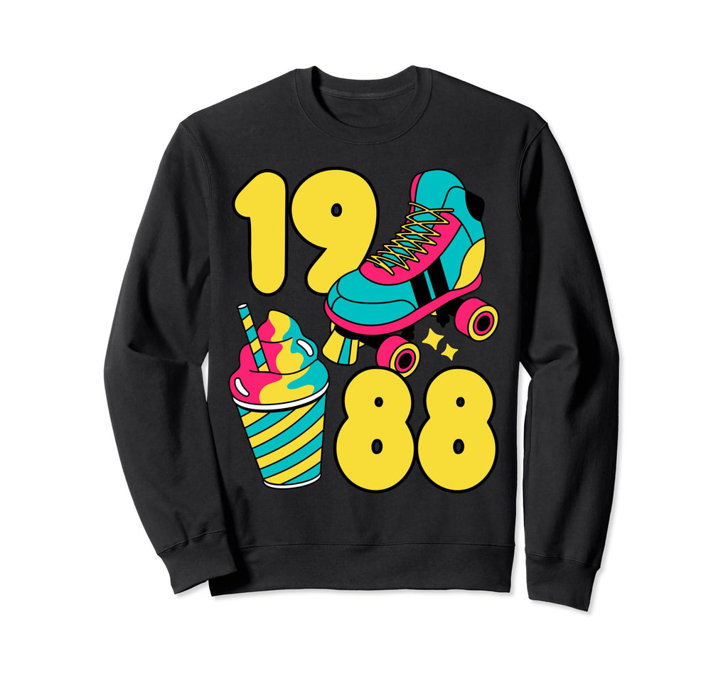 1988 Roller Skates Sweet Treats Sweatshirt - Unique Graphic Men Women - T-Shirt, Sweatshirt, Hoodie