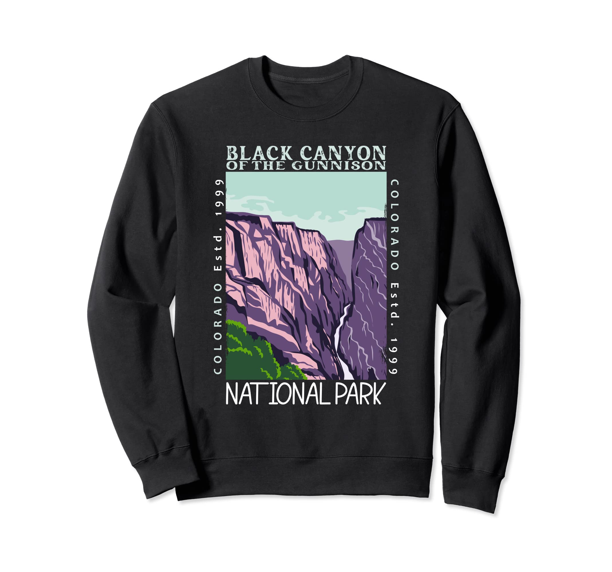 Black Canyon Gunnison National Park Sweatshirt - Custom Art Print Unisex - T-Shirt, Sweatshirt, Hoodie