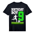 Soccer Birthday Party 9 Year Old T-Shirt - Casual Everyday Wear Men Women - T-Shirt, Sweatshirt, Hoodie