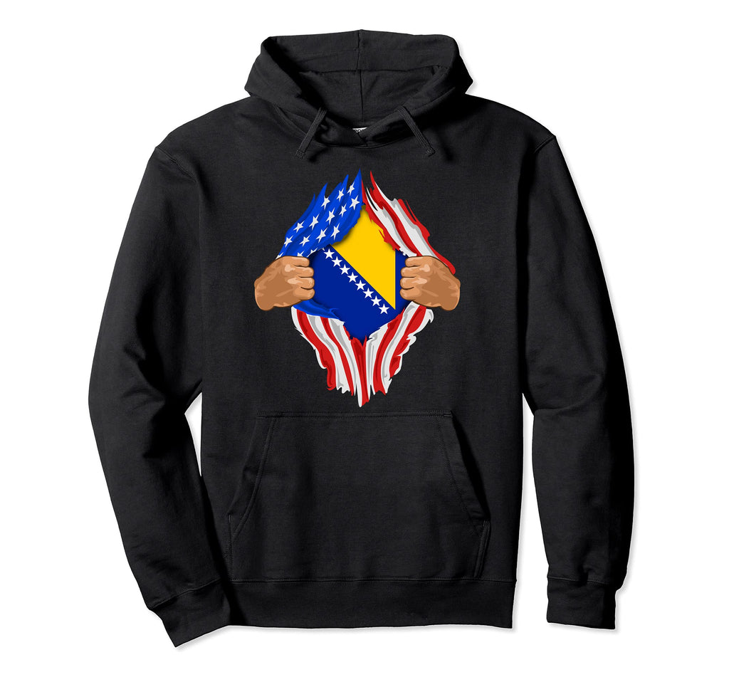 Bosnia And Herzegovina Blood Inside Me Hoodie - Fun Novelty Design Unisex - T-Shirt, Sweatshirt, Hoodie