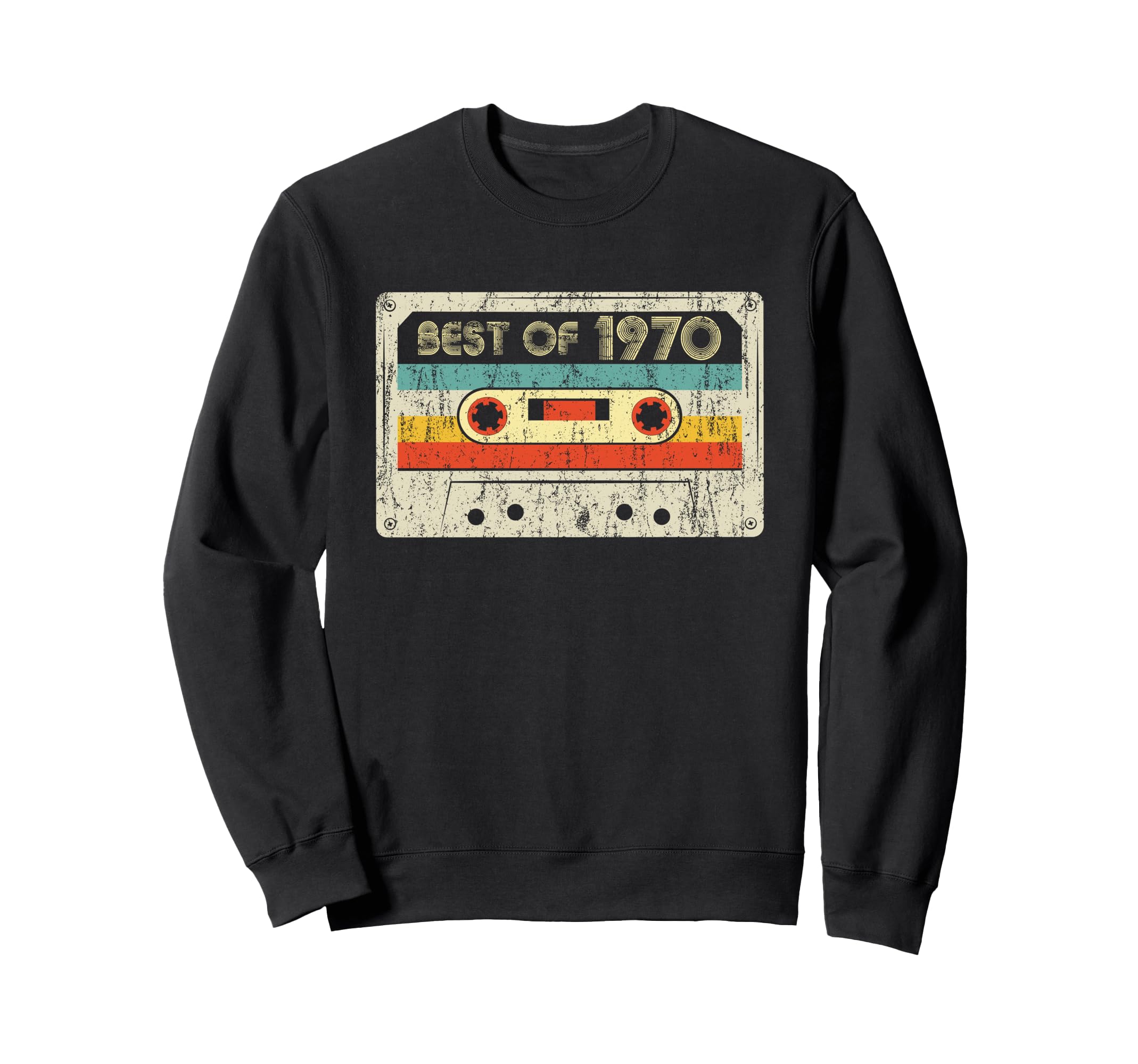 Best 1970 Birthday Yrs 1970 Cassette Sweatshirt - Aesthetic Graphic Unisex - T-Shirt, Sweatshirt, Hoodie
