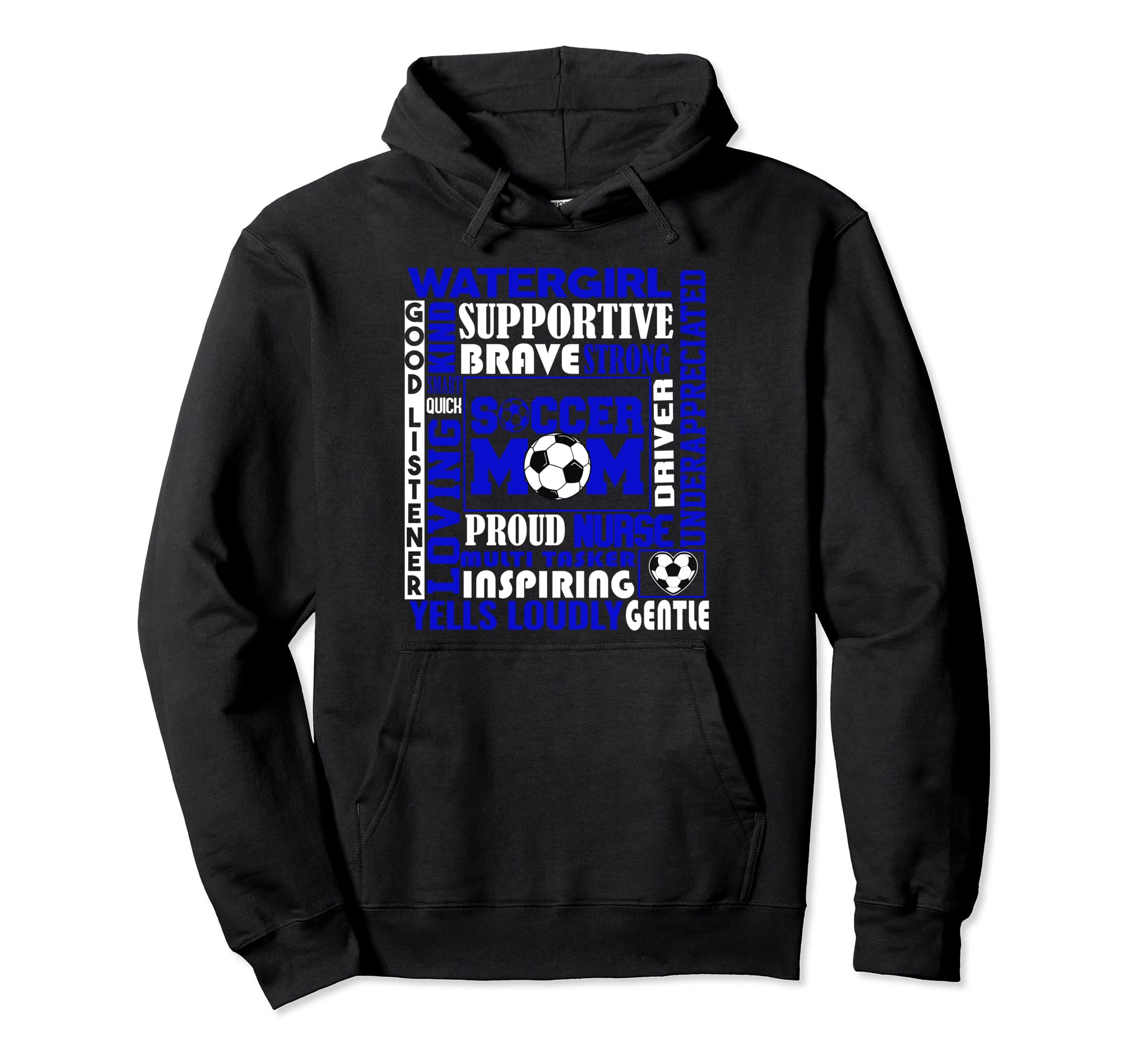 Soccer Mom Traits Best Words Mothers Hoodie - Minimalist Print Men Women - T-Shirt, Sweatshirt, Hoodie