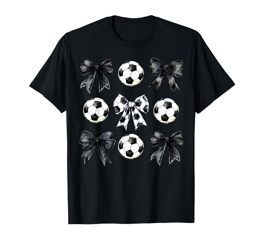 Soccer Bow Game Day Mama Soccer Mothers Day T-Shirt - Trendy Graphic Unisex - T-Shirt, Sweatshirt, Hoodie