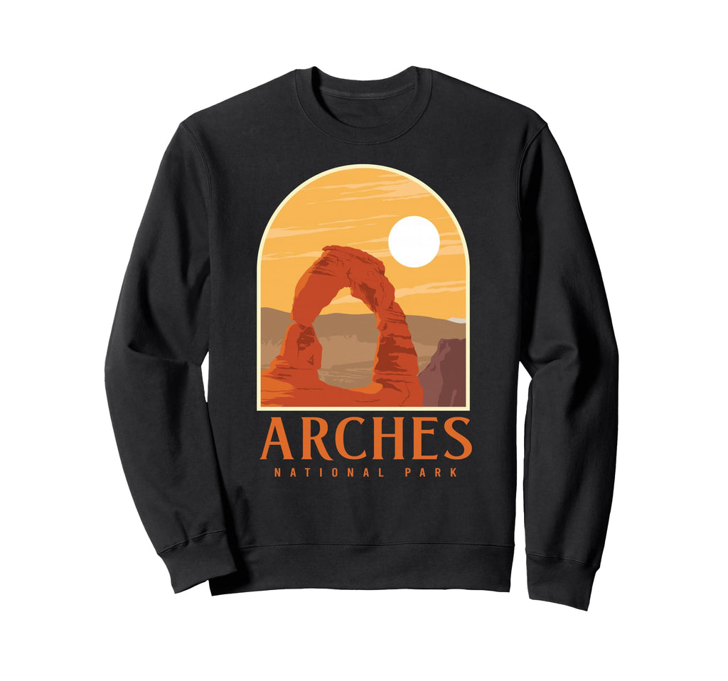 Utah Hiking Camping Arches National Sweatshirt - Graphic Print Men Women - T-Shirt, Sweatshirt, Hoodie