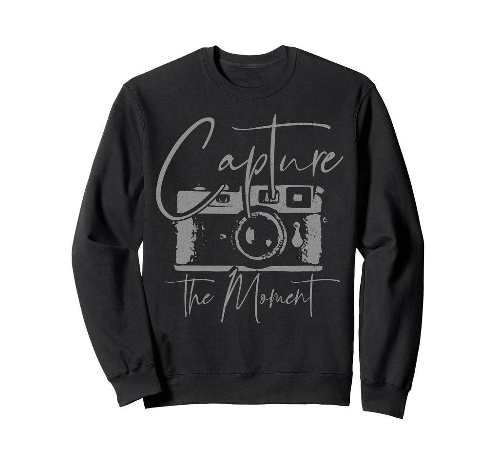 Photographer Gift Camera Sweatshirt - Minimalist Print for Adults - T-Shirt, Sweatshirt, Hoodie