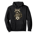 Funny Raccoon Soccer Hoodie - Trendy Graphic Unisex - T-Shirt, Sweatshirt, Hoodie