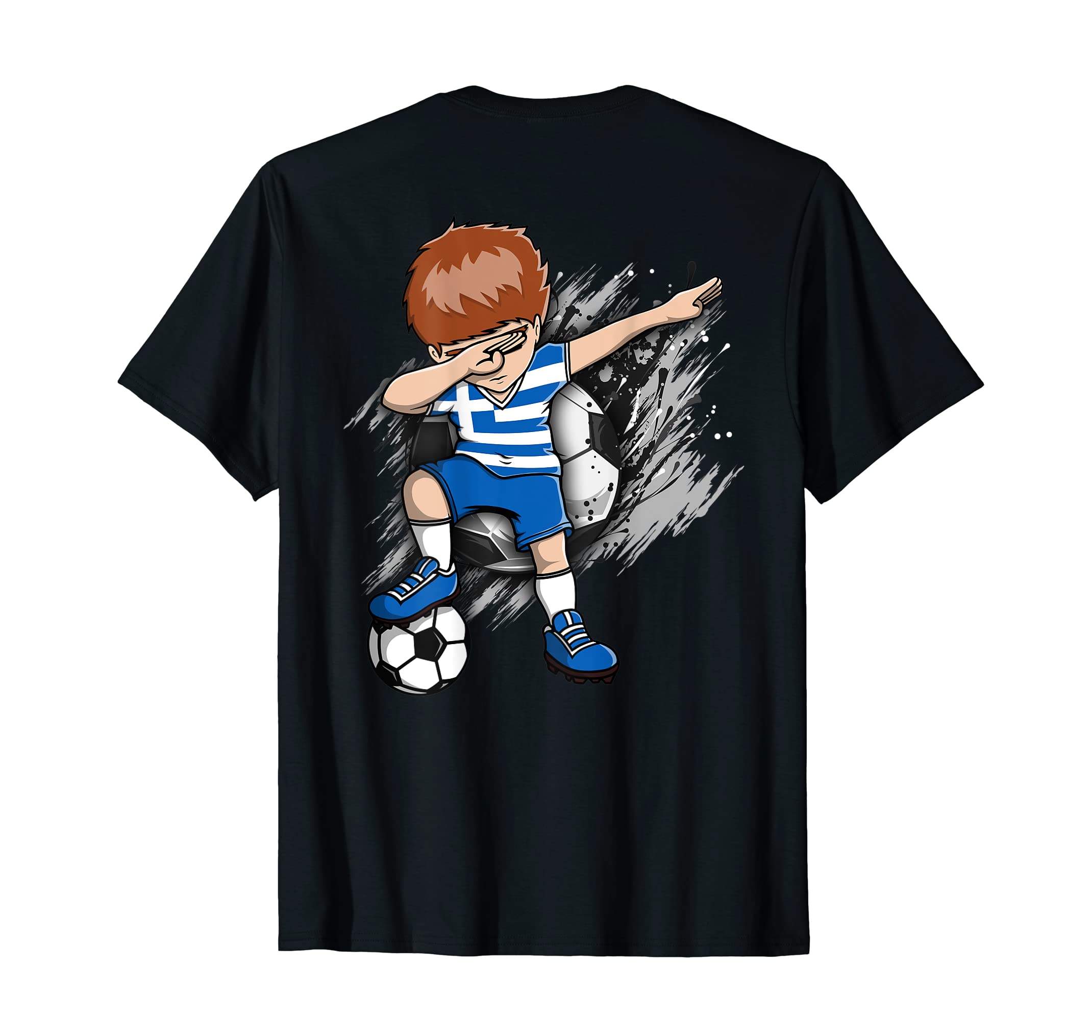 Dabbing Soccer Greece Jersey Greek T-Shirt - Unique Graphic for Adults - T-Shirt, Sweatshirt, Hoodie