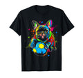 Dog Playing Soccer Black T-Shirt - Aesthetic Graphic Unisex - T-Shirt, Sweatshirt, Hoodie