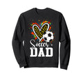 Soccer Dad Leopard Heart Colorful Sweatshirt - Graphic Print for Adults - T-Shirt, Sweatshirt, Hoodie