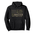 Camo Soccer Camourflage Usa Flag Hoodie - Custom Art Print for Adults - T-Shirt, Sweatshirt, Hoodie