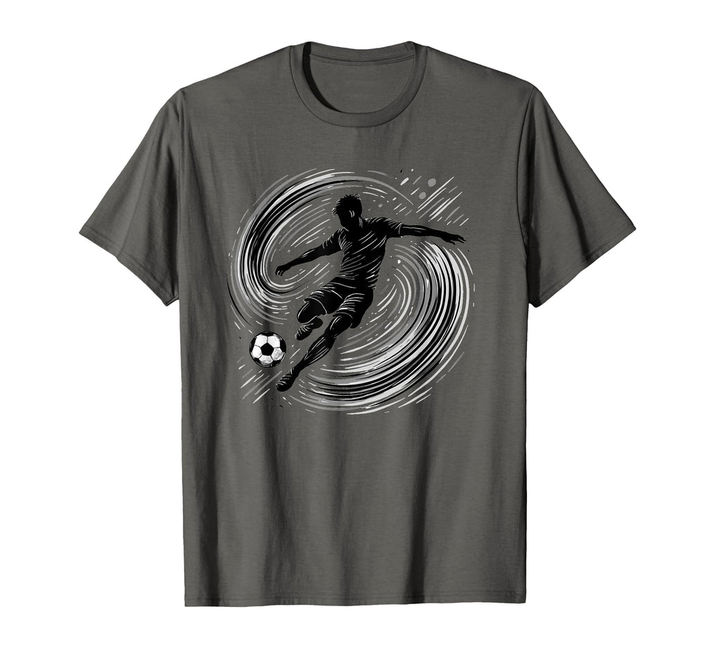 Powerful Soccer Kick And Teen Fans T-Shirt - Casual Everyday Wear Unisex - T-Shirt, Sweatshirt, Hoodie