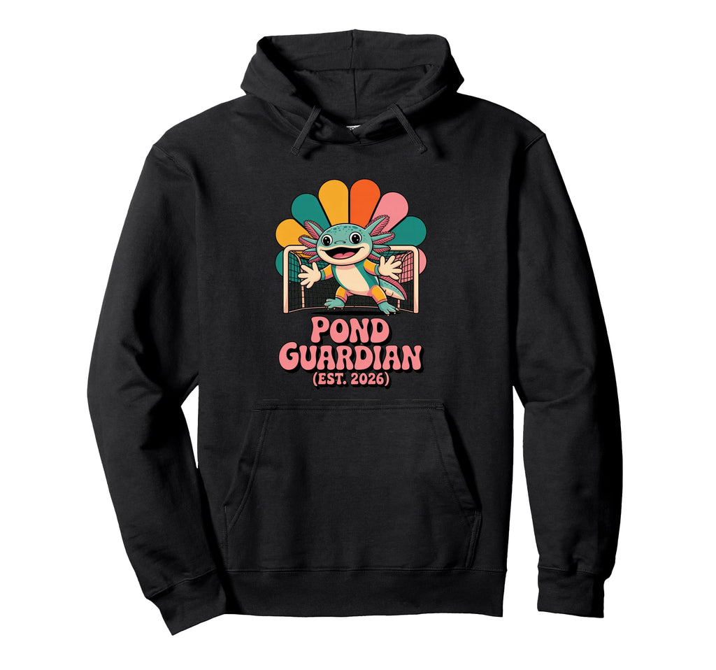 Axolotl Soccer Goalie Pond Guardian Est Hoodie - Graphic Print Men Women - T-Shirt, Sweatshirt, Hoodie