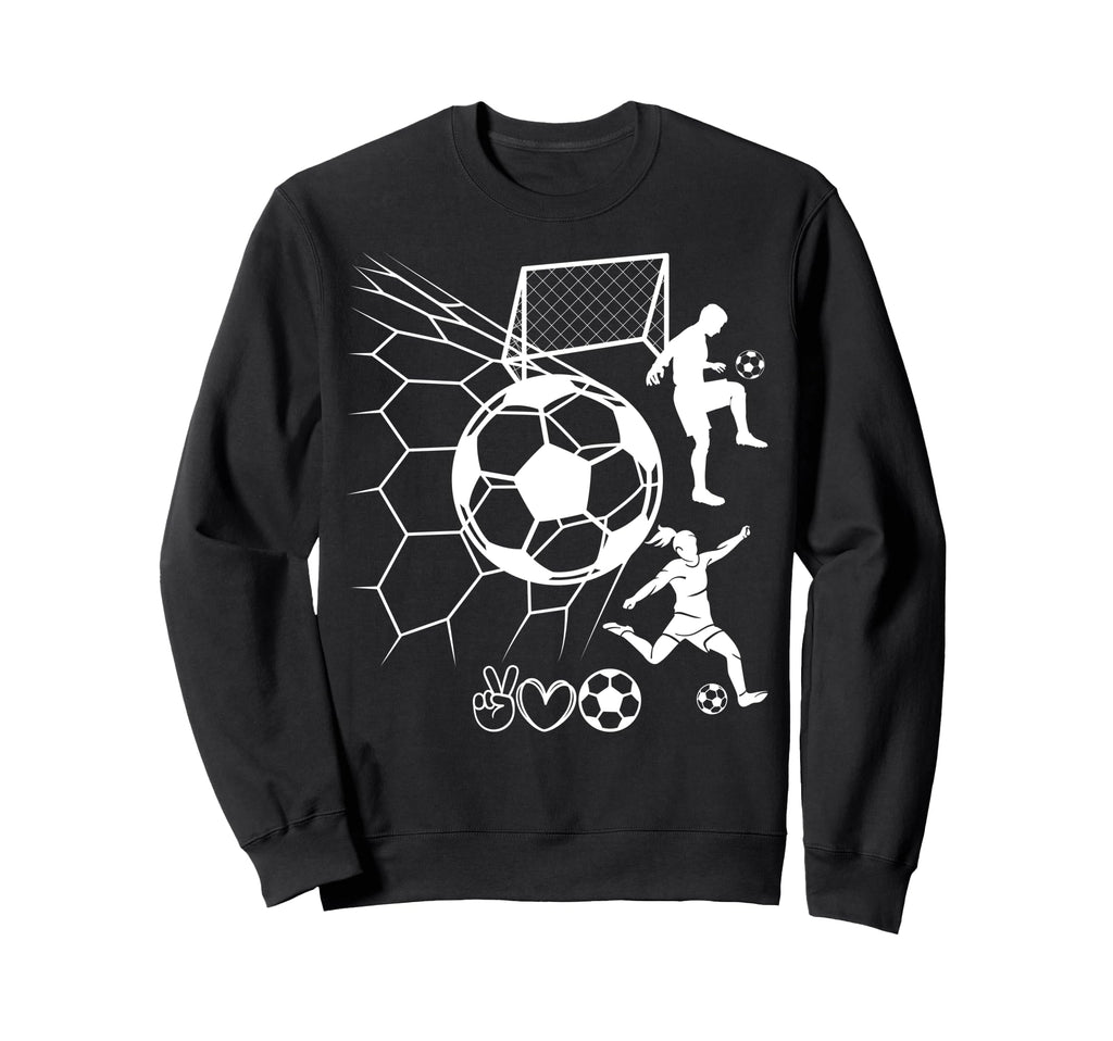 I Love Soccer Real Football Sport Sweatshirt - Custom Art Print Unisex - T-Shirt, Sweatshirt, Hoodie