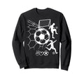 I Love Soccer Real Football Sport Sweatshirt - Custom Art Print Unisex - T-Shirt, Sweatshirt, Hoodie