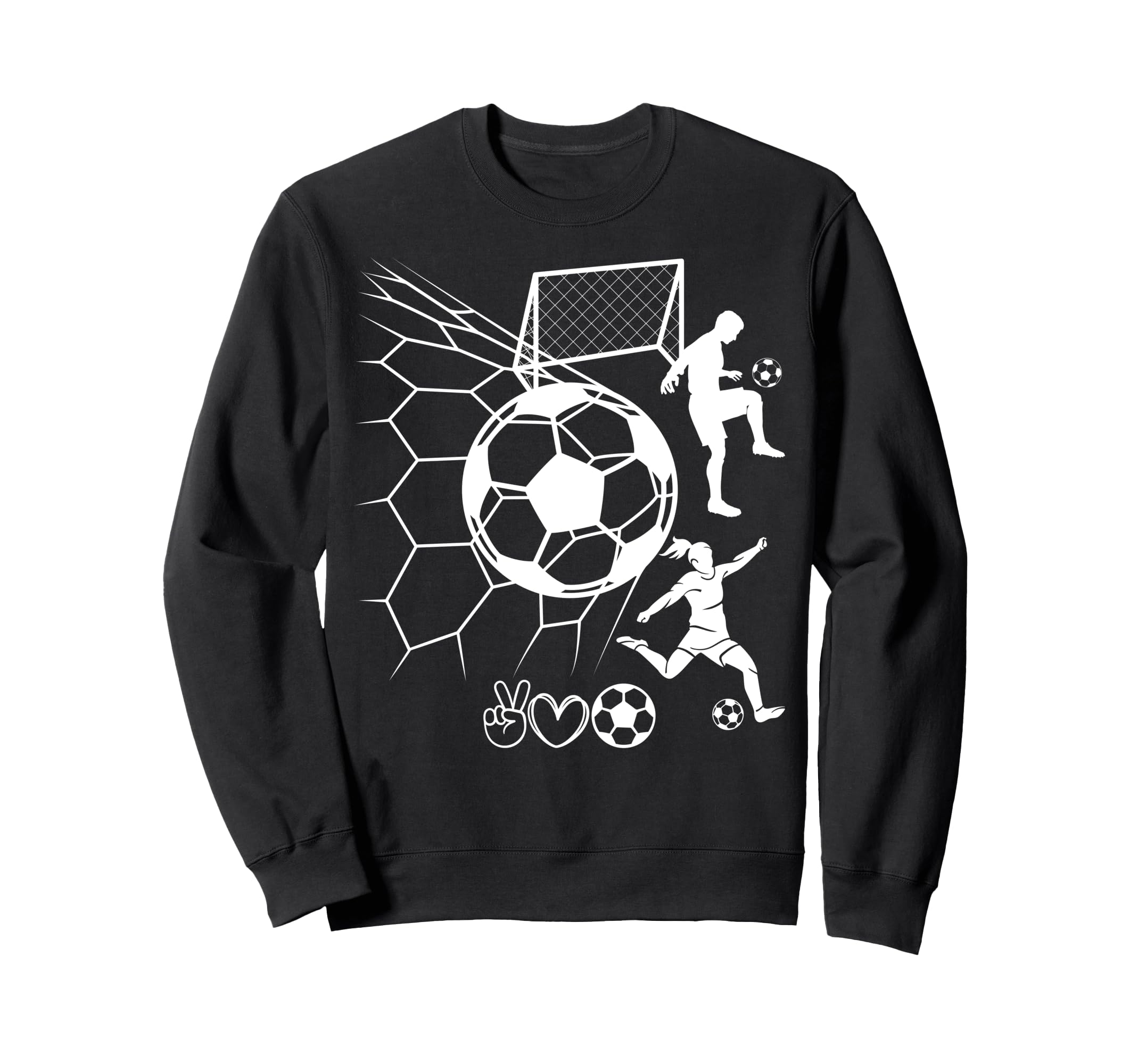 I Love Soccer Real Football Sport Sweatshirt - Custom Art Print Unisex - T-Shirt, Sweatshirt, Hoodie