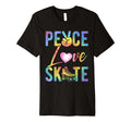 Peace Love Skate Roller Skating Peace T-Shirt - Graphic Print for Adults - T-Shirt, Sweatshirt, Hoodie