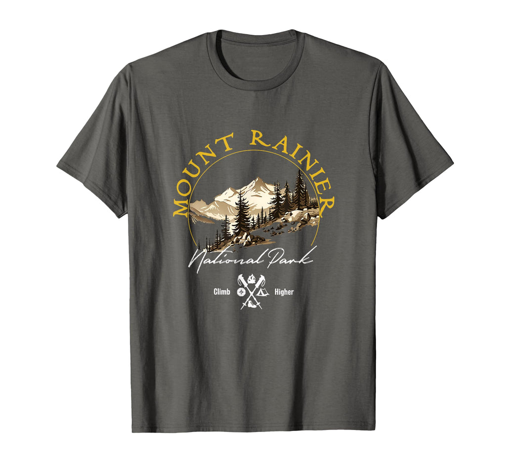 Mount Rainier National Park Souvenir T-Shirt - Custom Art Print Men Women - T-Shirt, Sweatshirt, Hoodie