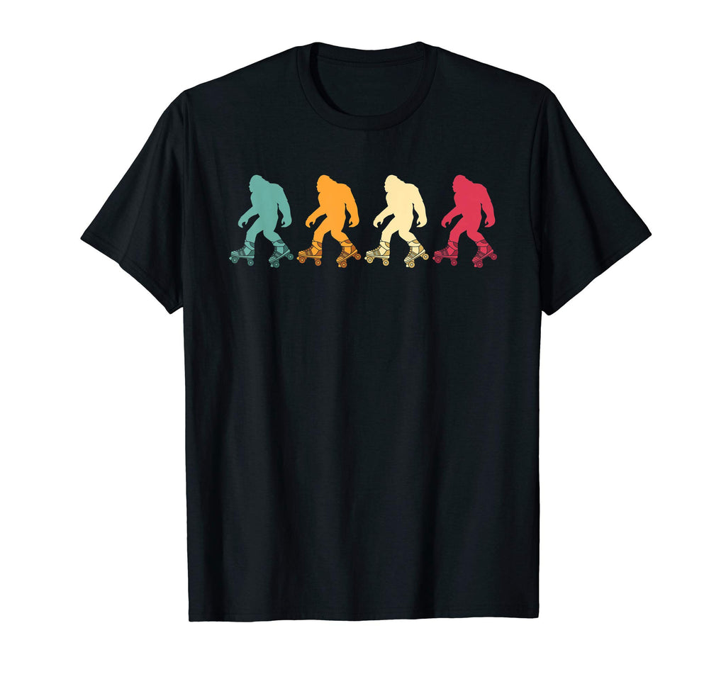 Bigfoot Sasquatch Silhouette Roller T-Shirt - Custom Art Print Unisex - T-Shirt, Sweatshirt, Hoodie