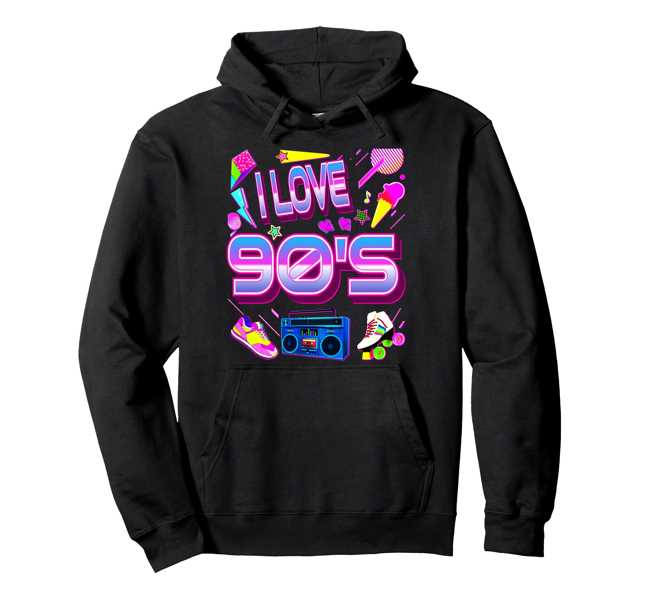 I Love 80S 90S Music Cassette Tape Party Hoodie - Unique Graphic for Adults - T-Shirt, Sweatshirt, Hoodie