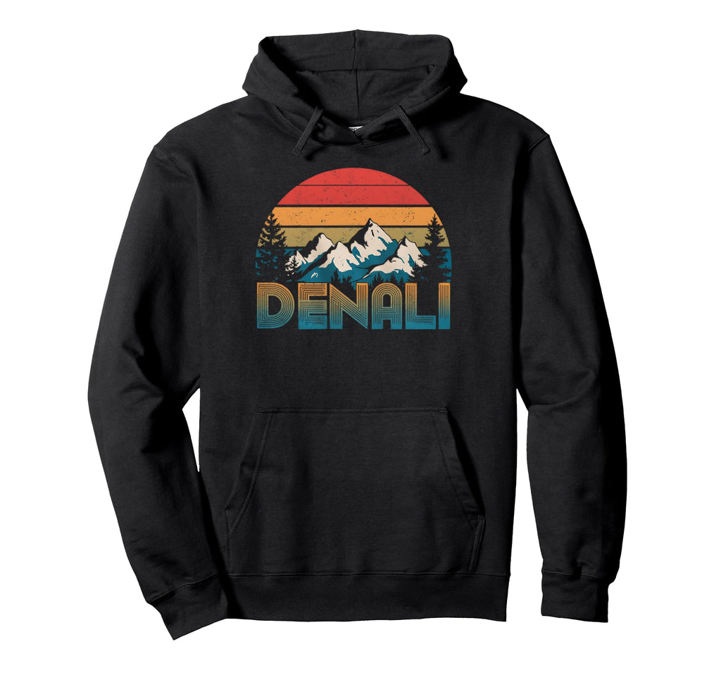 Mount Denali Sunset Mt Denali National Hoodie - Trendy Graphic for Adults - T-Shirt, Sweatshirt, Hoodie