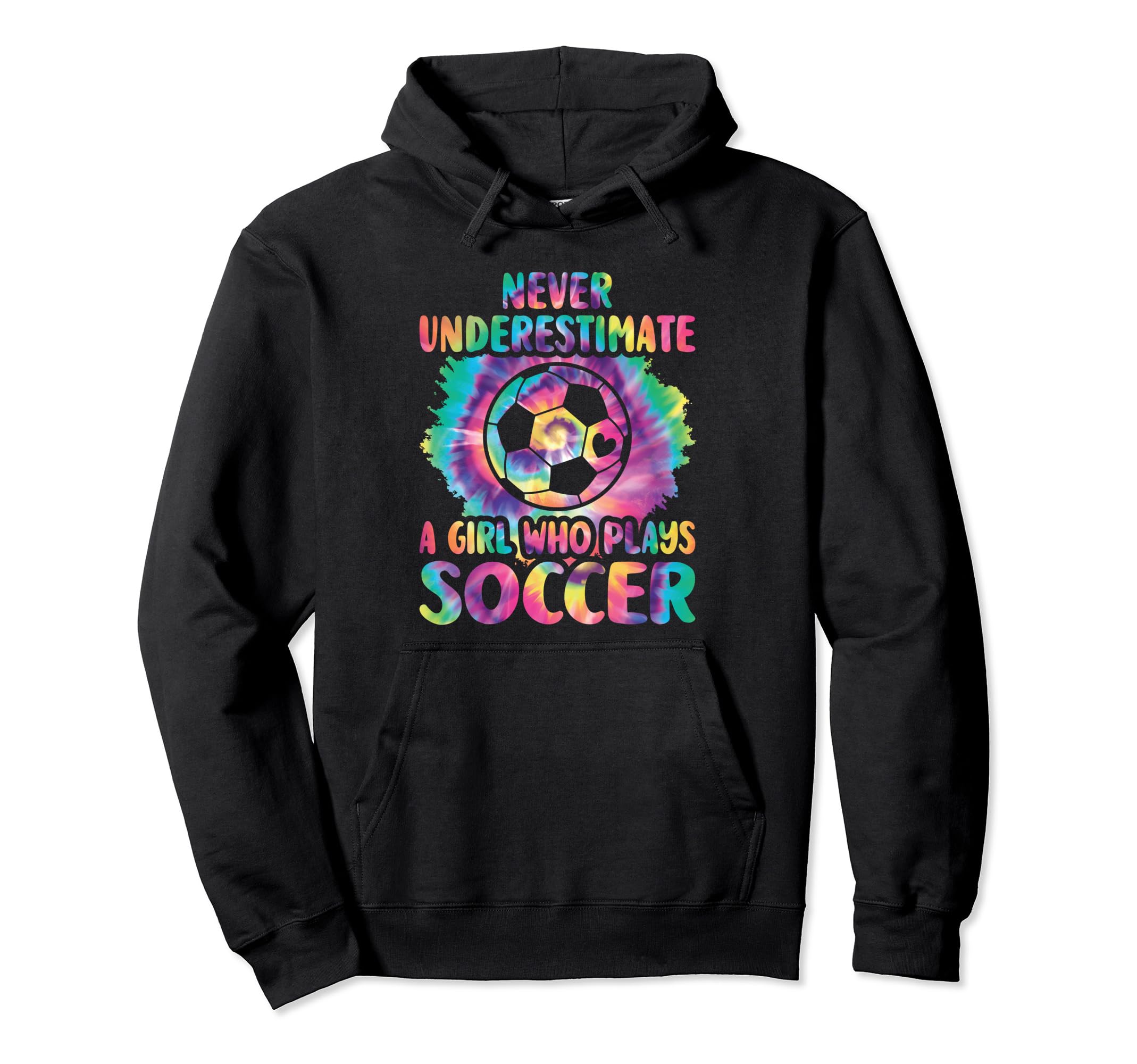 Never Underestimate Who Plays Soccer Player Hoodie - Graphic Print Unisex - T-Shirt, Sweatshirt, Hoodie