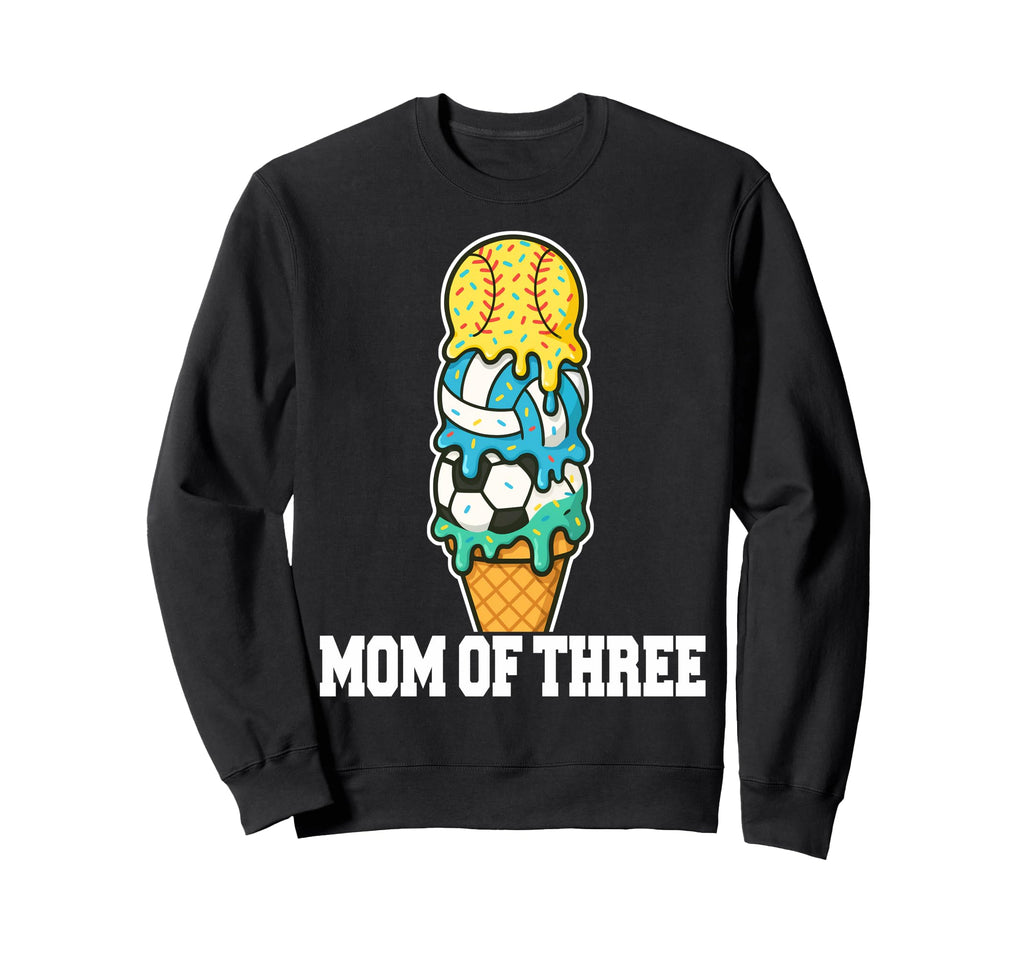 Softball Soccer Volleyball Mom Ice Sweatshirt - Minimalist Print Men Women - T-Shirt, Sweatshirt, Hoodie