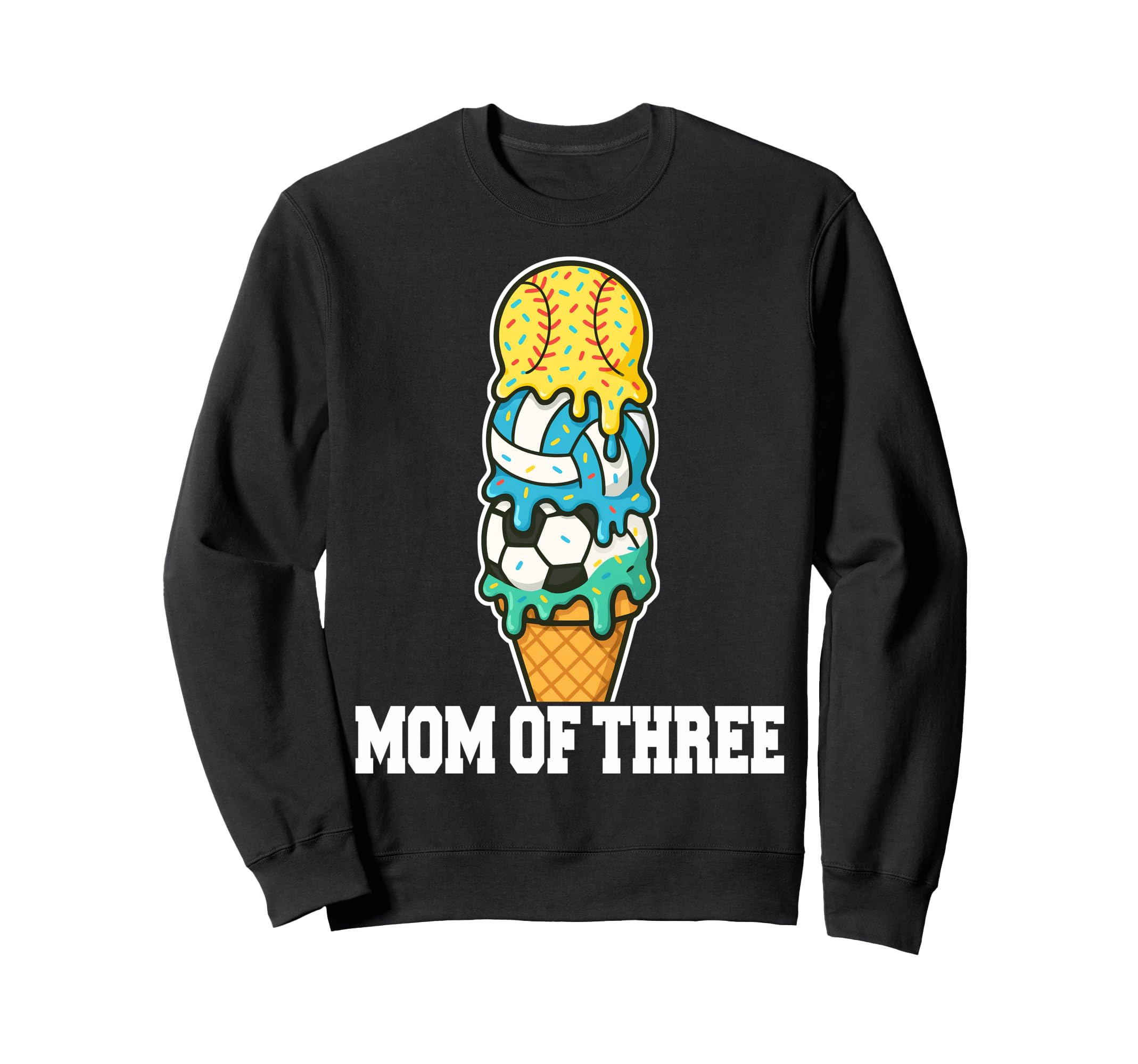 Softball Soccer Volleyball Mom Ice Sweatshirt - Minimalist Print Men Women - T-Shirt, Sweatshirt, Hoodie