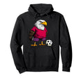 Footballer Eagle Hoodie - Custom Art Print for Adults - T-Shirt, Sweatshirt, Hoodie