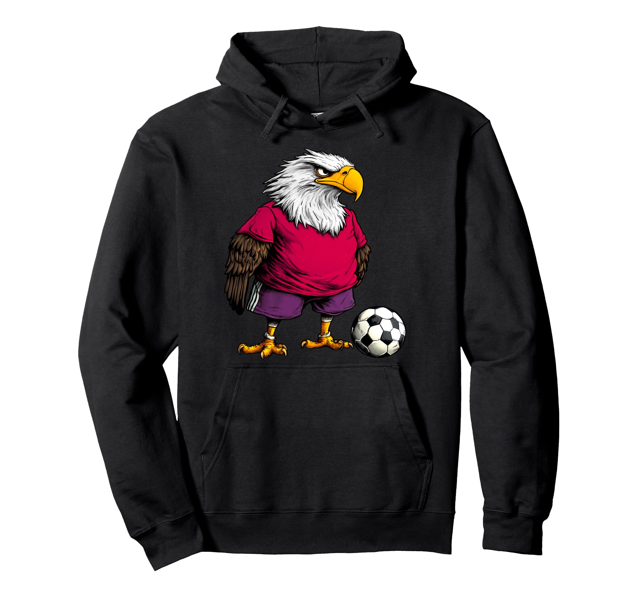 Footballer Eagle Hoodie - Custom Art Print for Adults - T-Shirt, Sweatshirt, Hoodie